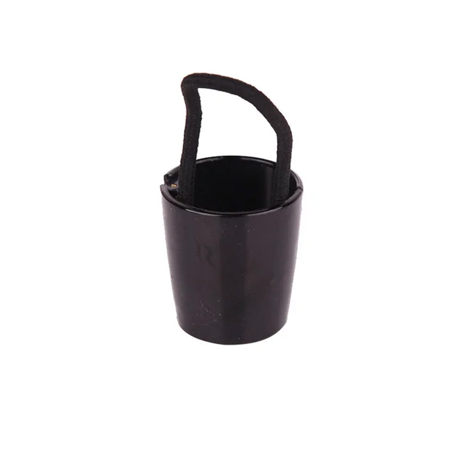 Élastique Casual pour Cheveux à Anneau Ajustable en Cristal Structuré Noir