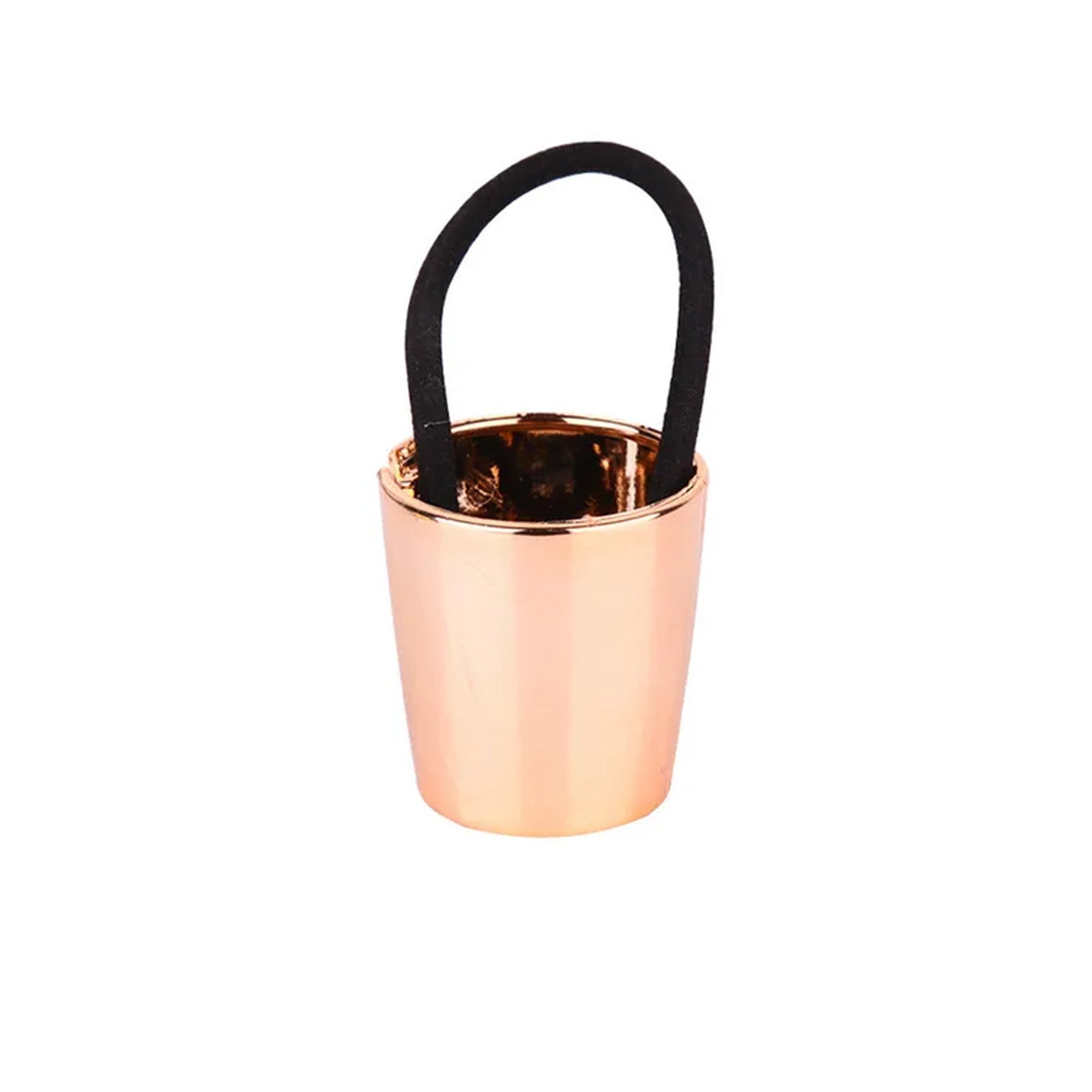 Élastique Casual pour Cheveux à Anneau Ajustable en Cristal Structuré Rose