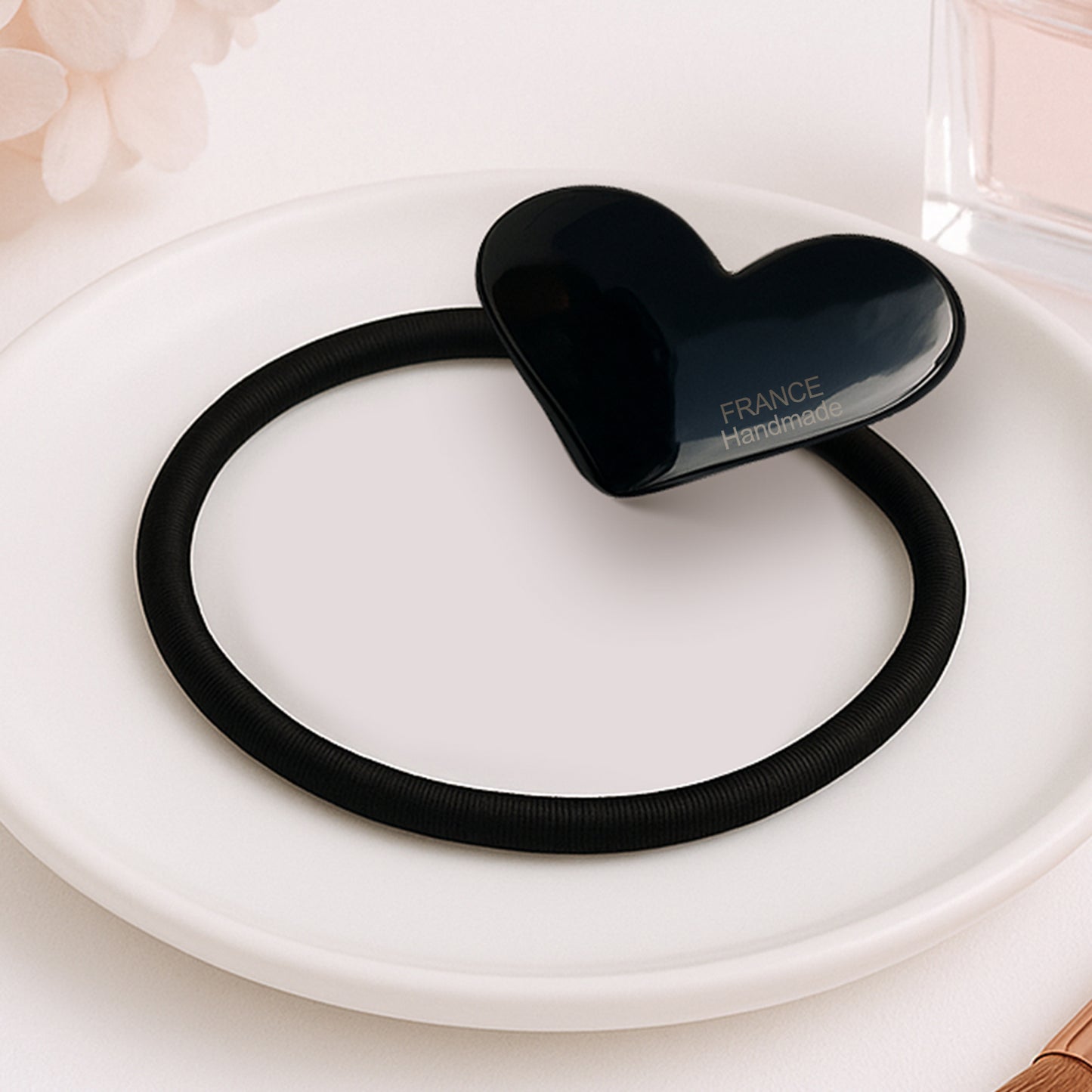 Élastique Casual Acacia Cœur d'Opaline Noir