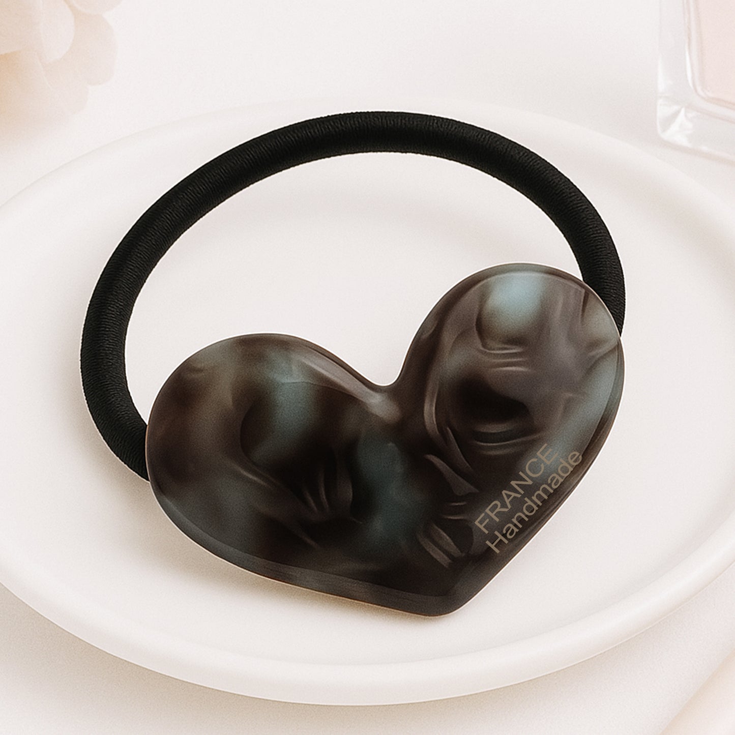 Élastique Casual Acacia Cœur d'Opaline Brun Cendré