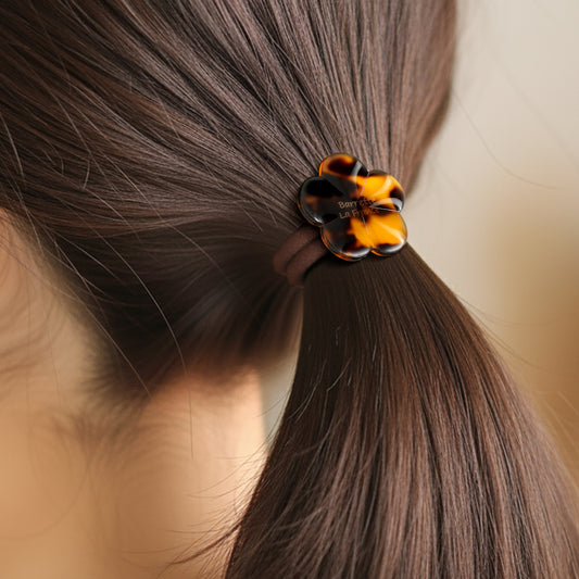 Élastique Casual Mei à Fleur de Cerisier Marron