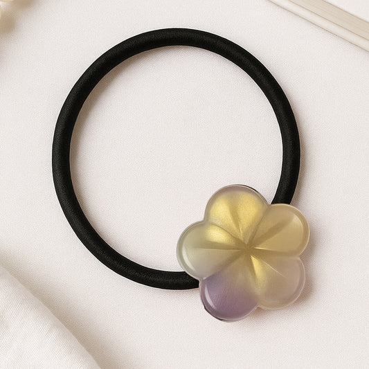 Élastique Casual Mei à Fleur de Cerisier Blanc