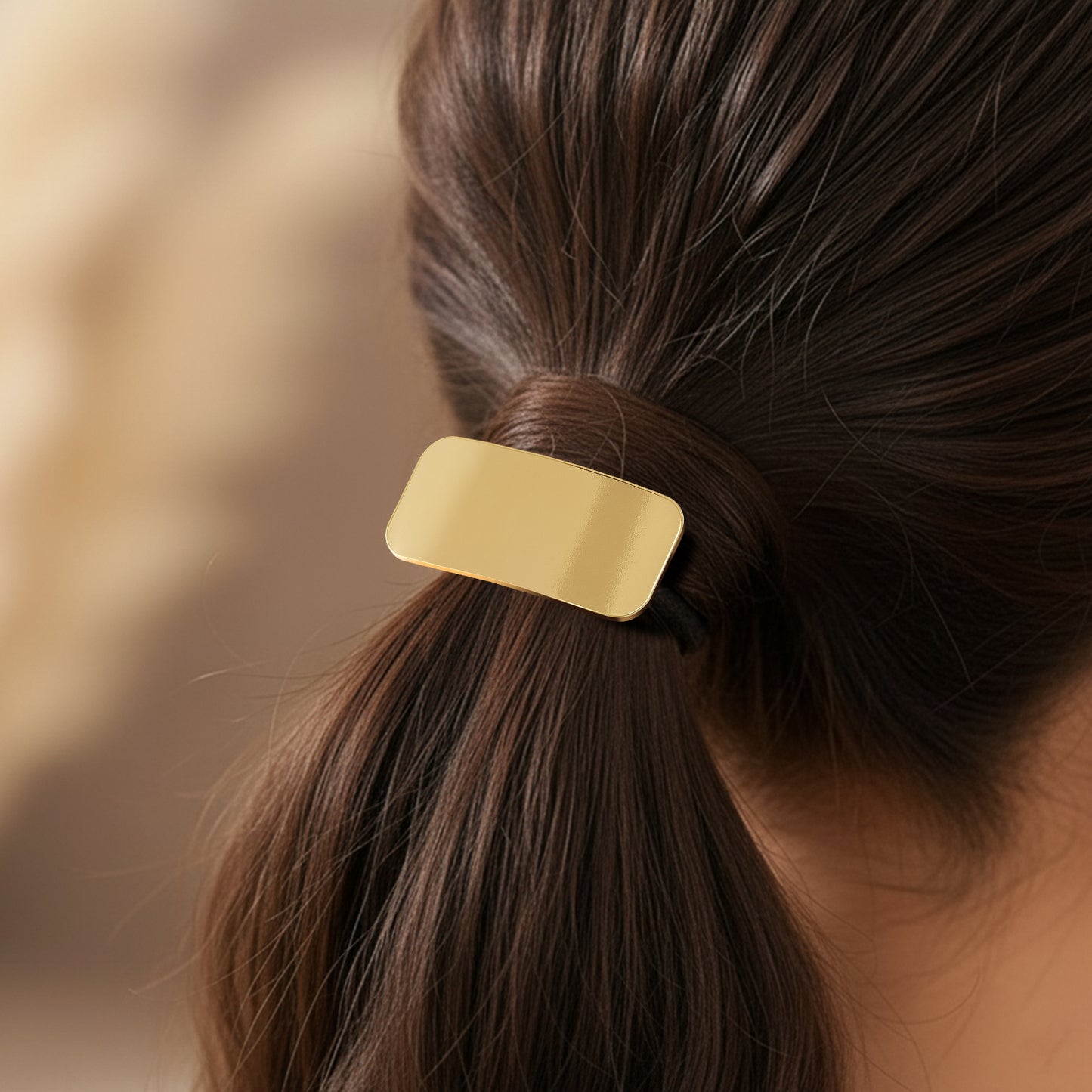 Élastique Casual Lucienne à Manchon Géométrique Doré