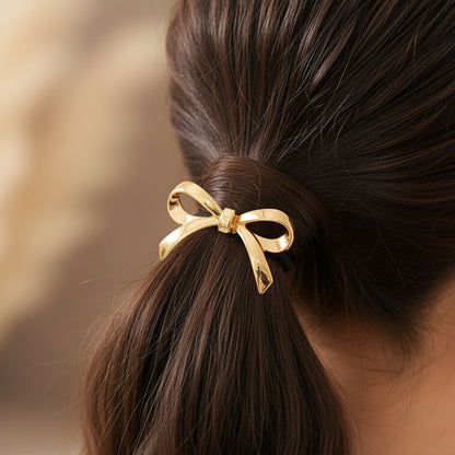 Élastique Casual Eliza à Nœud Ruban Doré