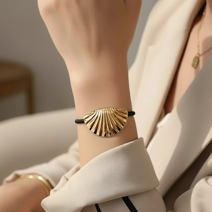 Élastique Casual Coquillage Océanique Doré