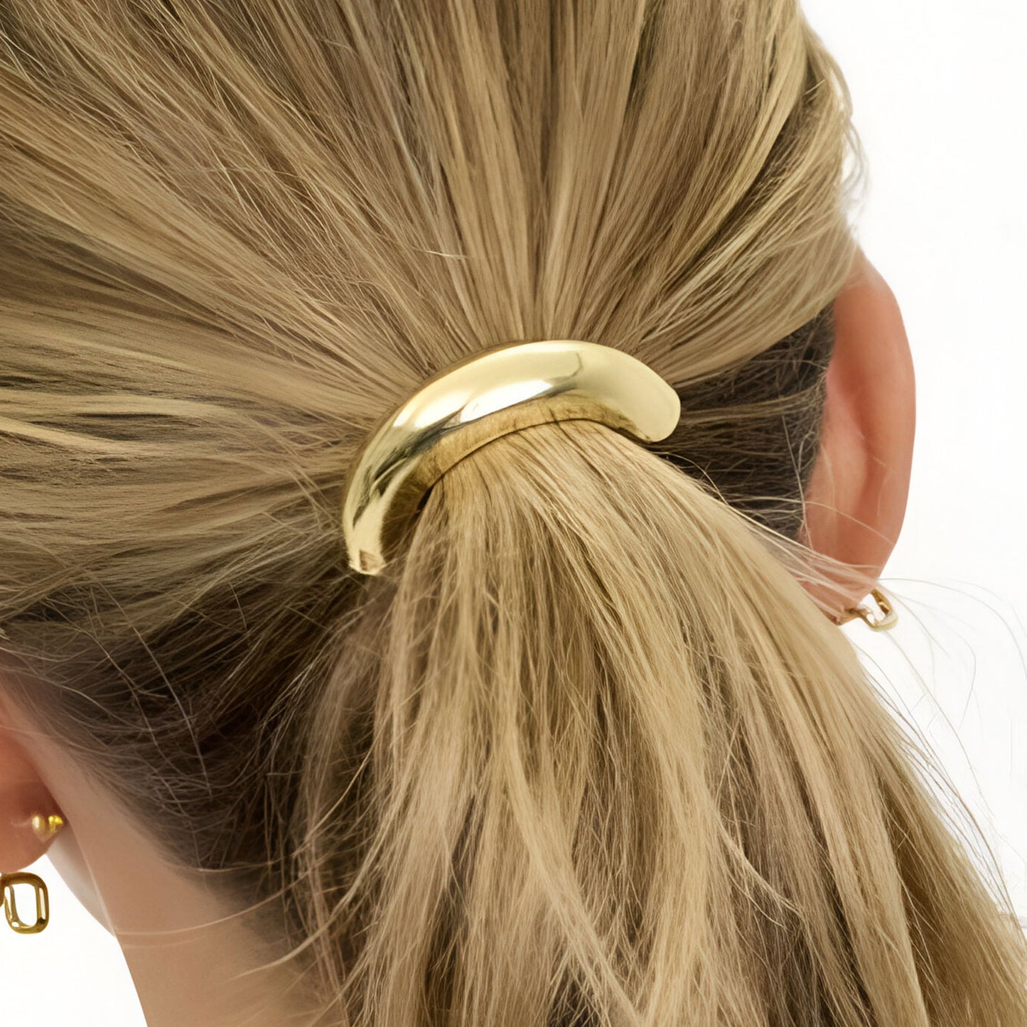 Élastique Casual pour Cheveux à Arc Subtil Doré