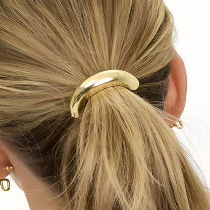 Élastique Casual pour Cheveux à Arc Subtil Doré