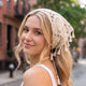 Bandana Crochet Calypso à Franges Blanc