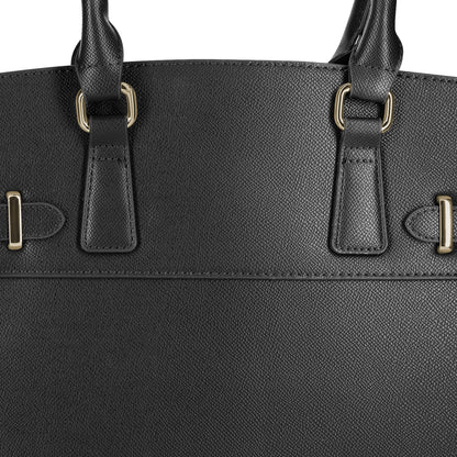 Sac Cabas en Similicuir Grainé Rigide L'Attitude Noir