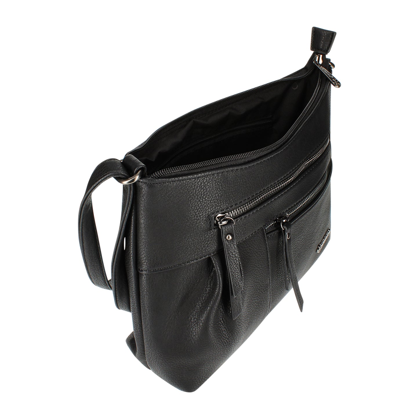 Sac Bandoulière Multi-Poches Zippées L'Allié Noir
