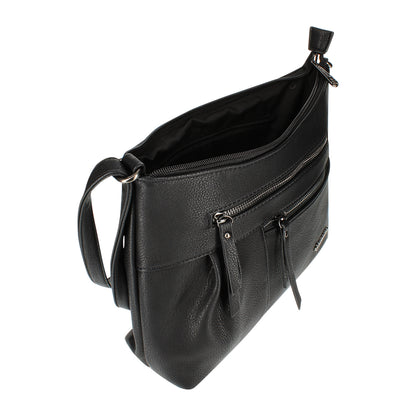 Sac Bandoulière Multi-Poches Zippées L'Allié Noir