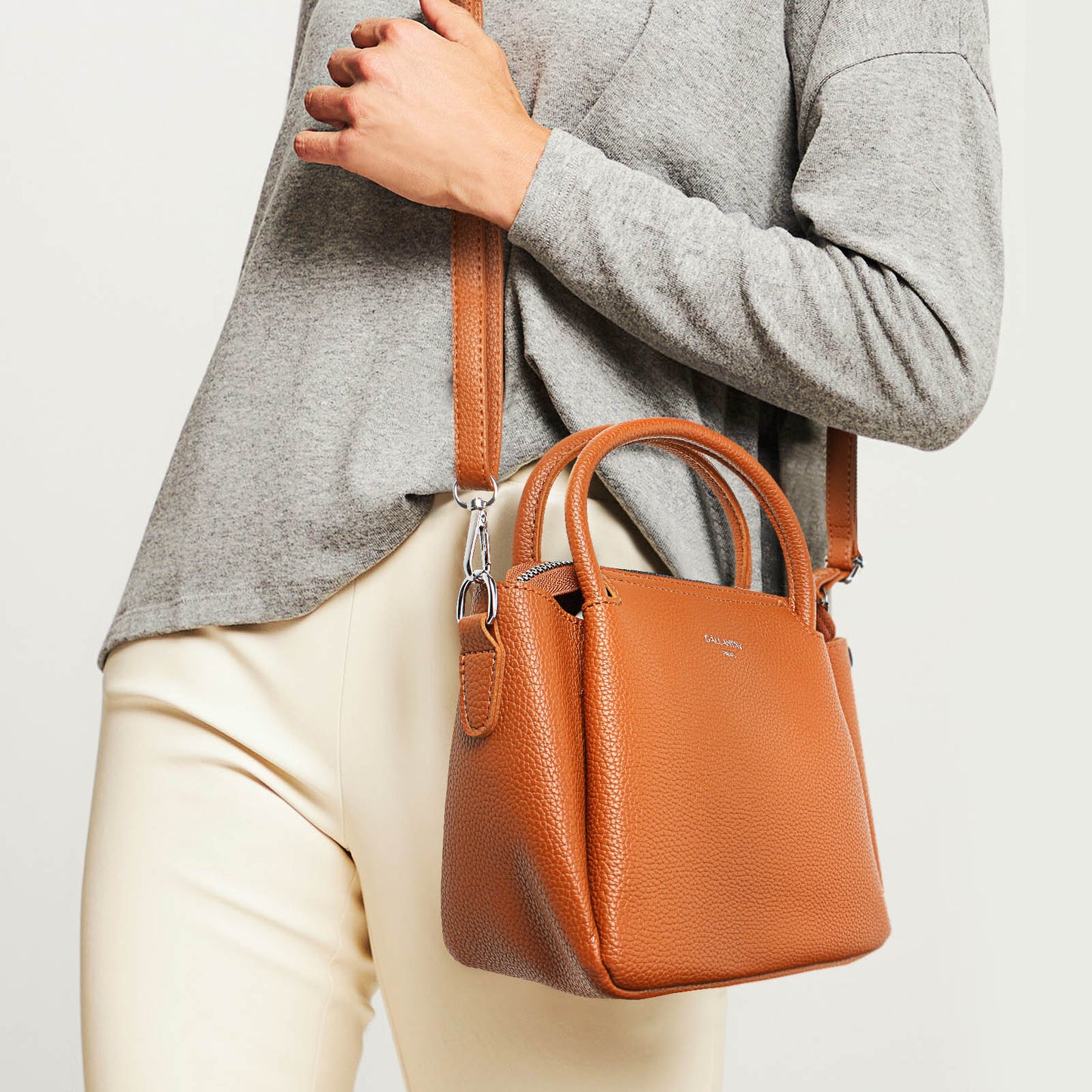 Sac Mini Cabas Bandoulière Dakota Marron