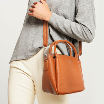Sac Mini Cabas Bandoulière Dakota Marron