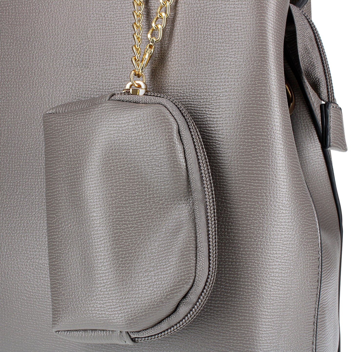 Sac à Main avec Mini-Portefeuille Laurie Gris