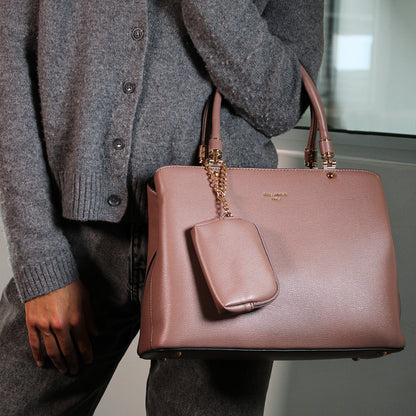 Sac à Main avec Mini-Portefeuille Laurie Rose Antique