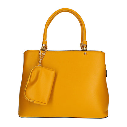 Sac à Main avec Mini-Portefeuille Laurie Jaune