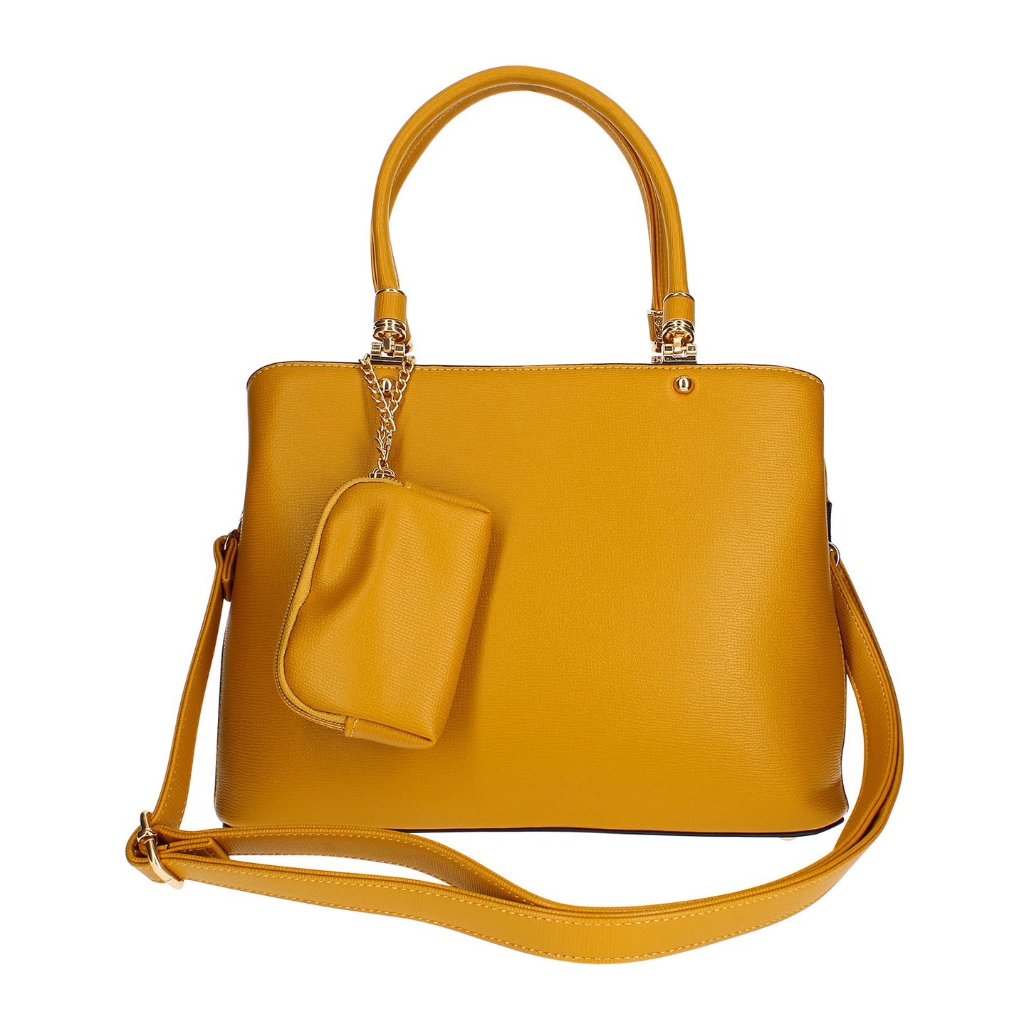 Sac à Main avec Mini-Portefeuille Laurie Jaune