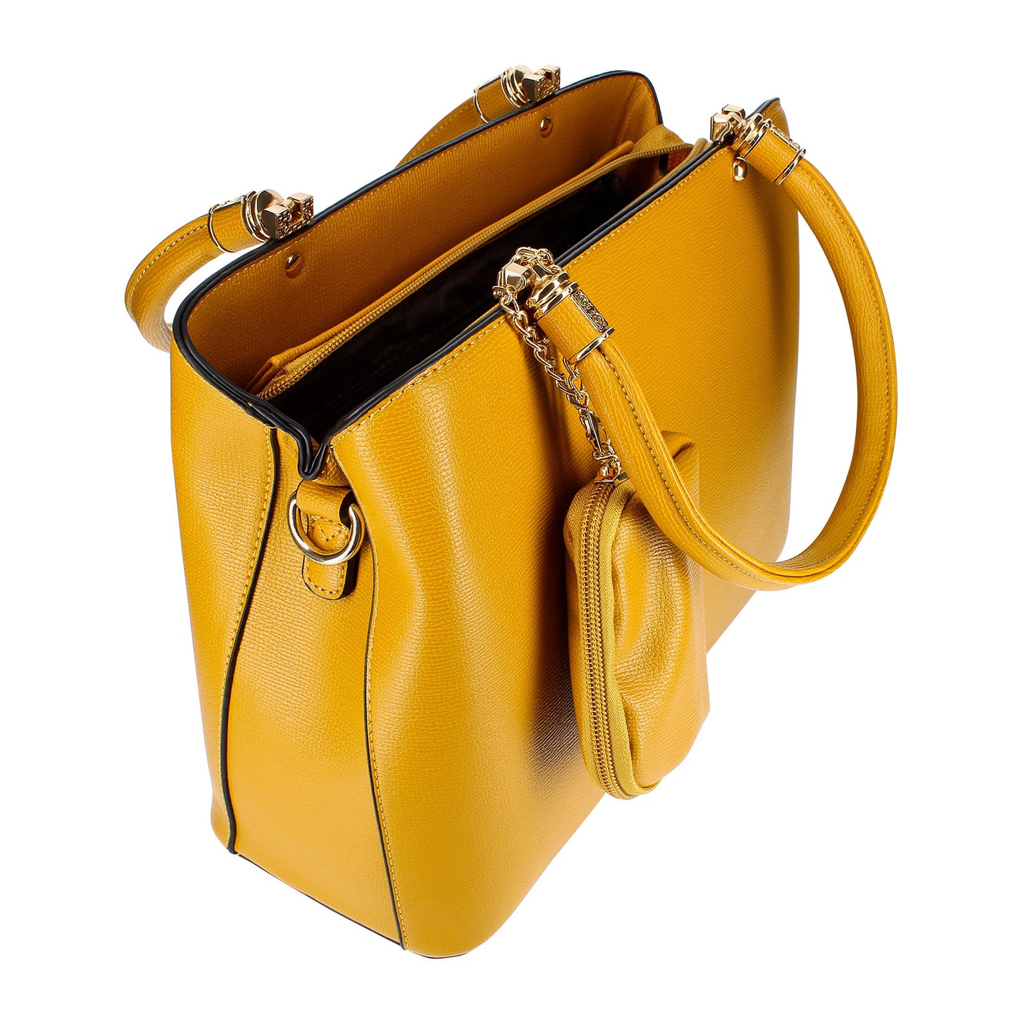Sac à Main avec Mini-Portefeuille Laurie Jaune