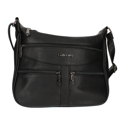 Sac Multi-Poches Zippées à Bandoulière La Fusion Noir