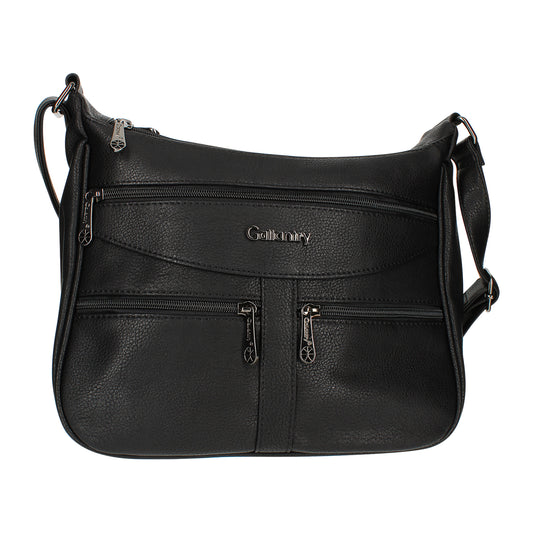 Sac Multi-Poches Zippées à Bandoulière La Fusion Noir