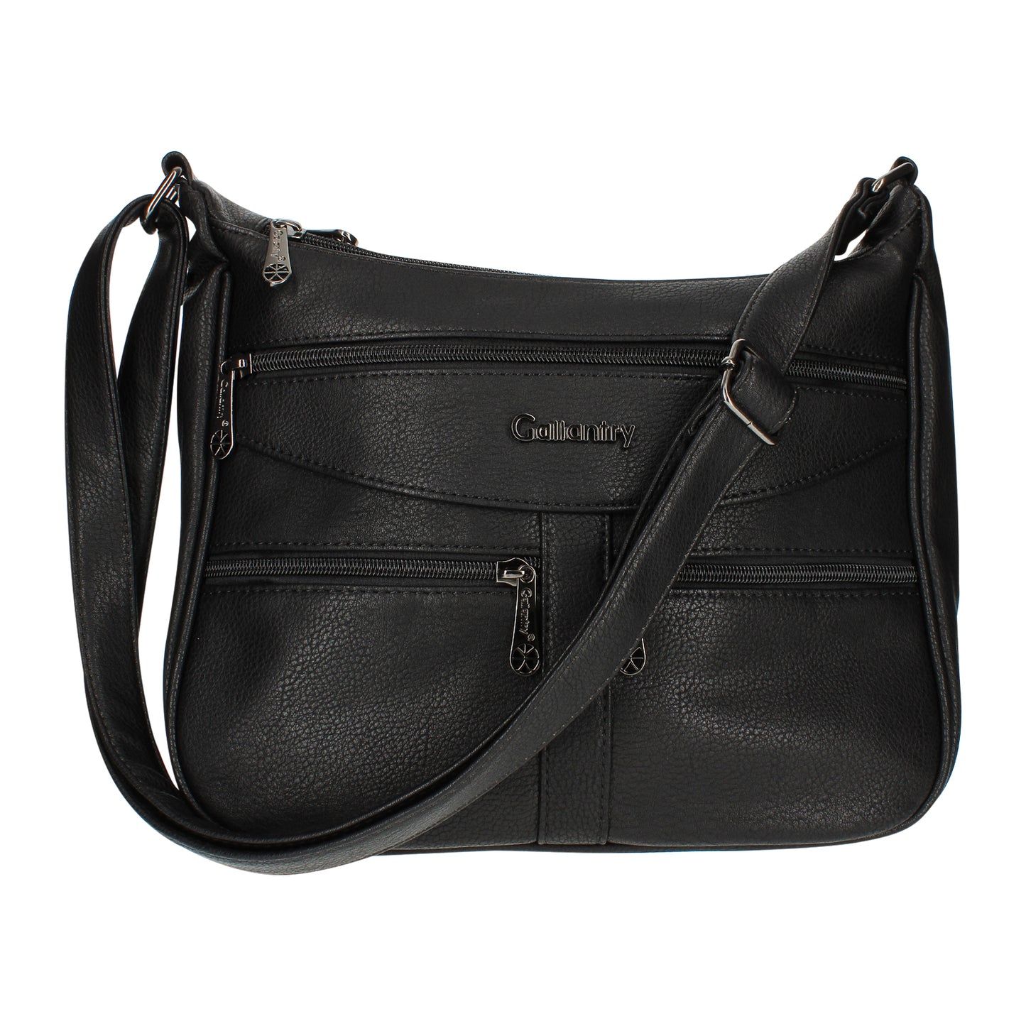 Sac Multi-Poches Zippées à Bandoulière La Fusion Noir