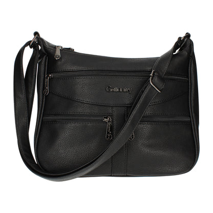 Sac Multi-Poches Zippées à Bandoulière La Fusion Noir