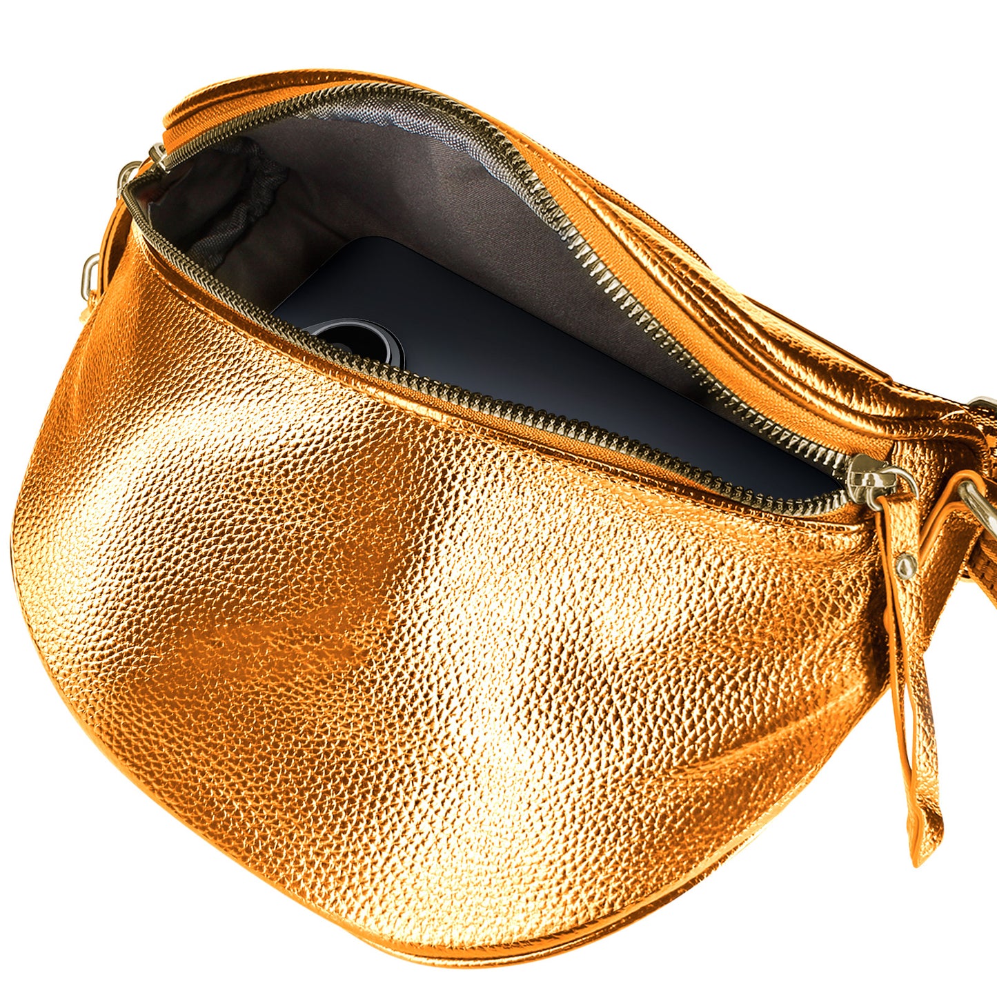 Sac Banane à Bandoulière Motif Aztèque La Note Orange