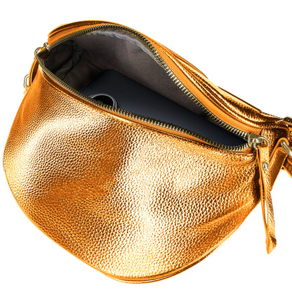 Sac Banane à Bandoulière Motif Aztèque La Note Orange