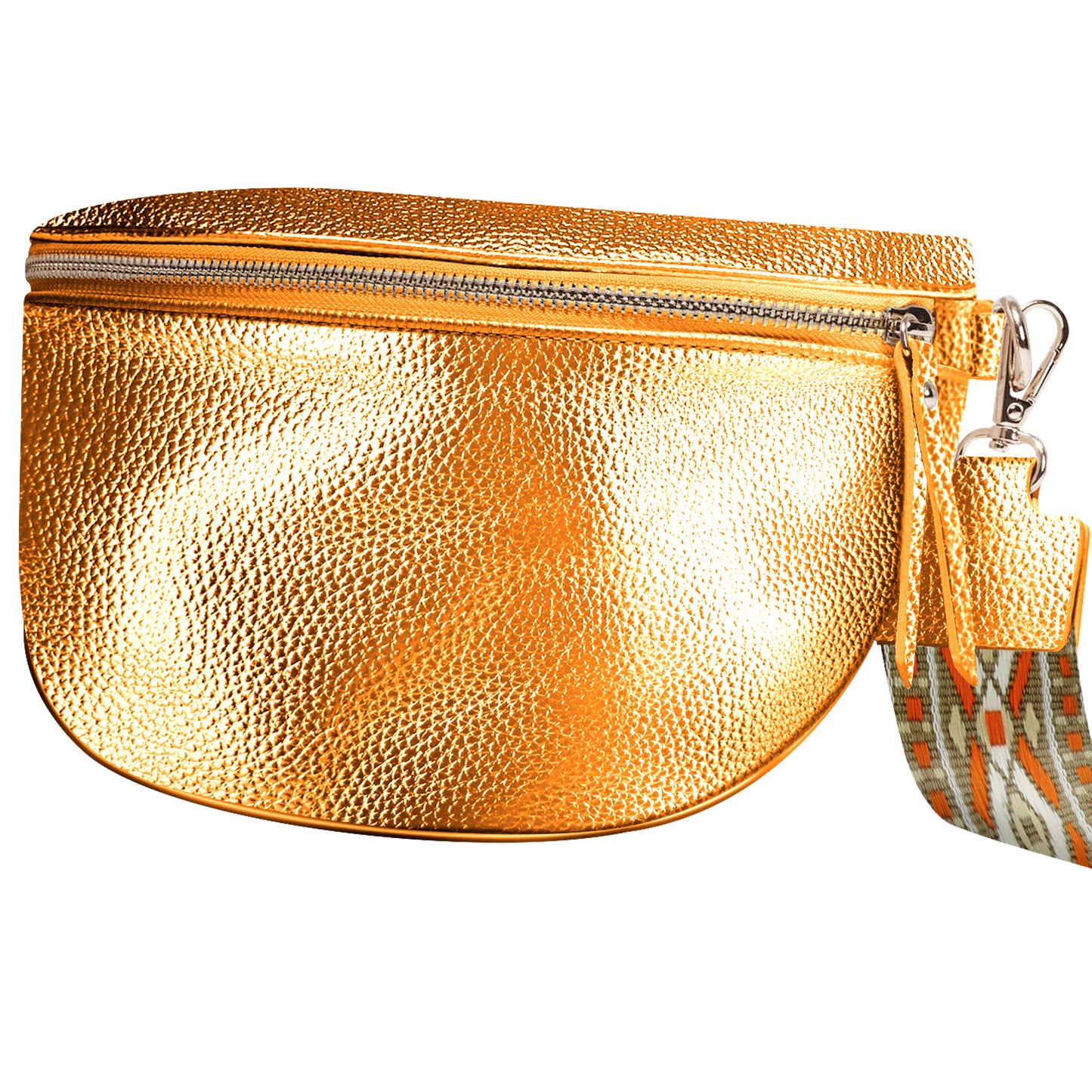 Sac Banane à Bandoulière Motif Aztèque La Note Orange