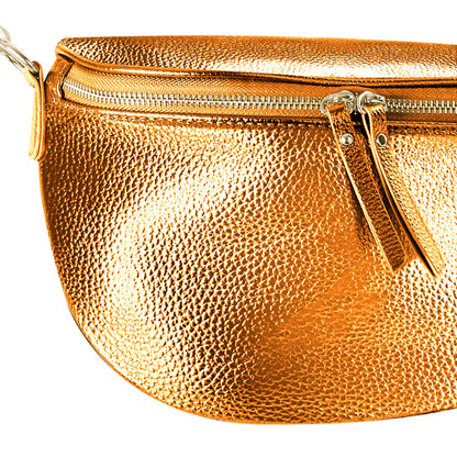 Sac Banane à Bandoulière Motif Aztèque La Note Orange