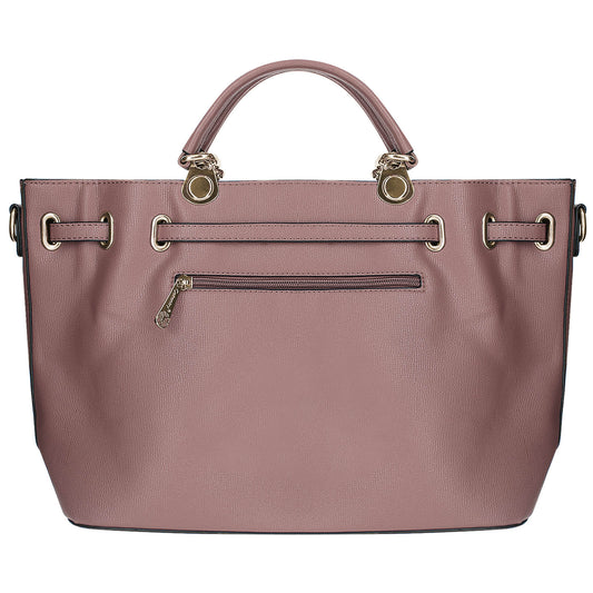 Sac Cabas en Similicuir Grainé à Bandoulière Renée Rose