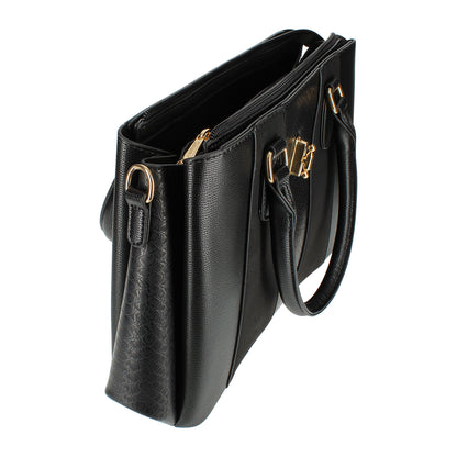 Sac à Main Fourre-Tout Multi-Texture Brielle Noir