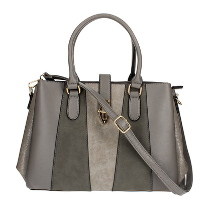 Sac à Main Fourre-Tout Multi-Texture Brielle Gris