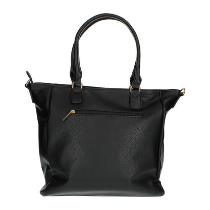 Sac à Main Cabas en Similicuir à Bandoulière Catharine Noir