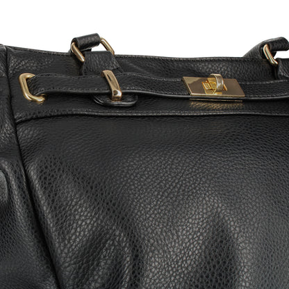 Sac à Main Cabas en Similicuir à Bandoulière Catharine Noir