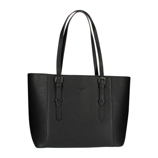 Sac Cabas en Similicuir à Boucle Chromée Azzura Noir