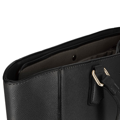 Sac Cabas en Similicuir à Poche Zippée Himalda Noir