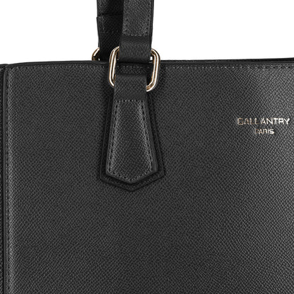 Sac Cabas en Similicuir à Poche Zippée Himalda Noir