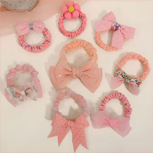 Kit Chouchous Princesse à Nœud Bouffant Rose - Collection Mimosa
