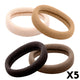 Lot de 20 Élastiques Tendance Quincy Élégance Café