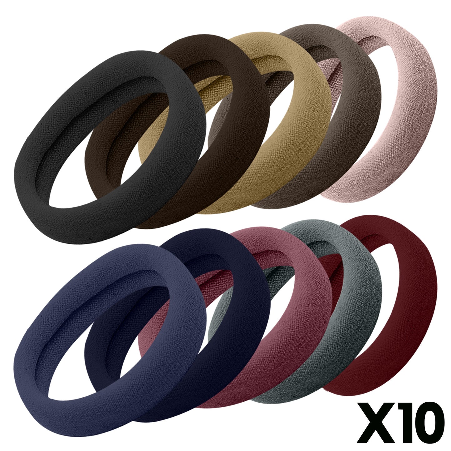 Lot de 20 Élastiques Tendance Quincy Palette Rétro Chic