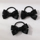 Lot de 3 Élastiques avec Nœud en Satin Alfie Noir