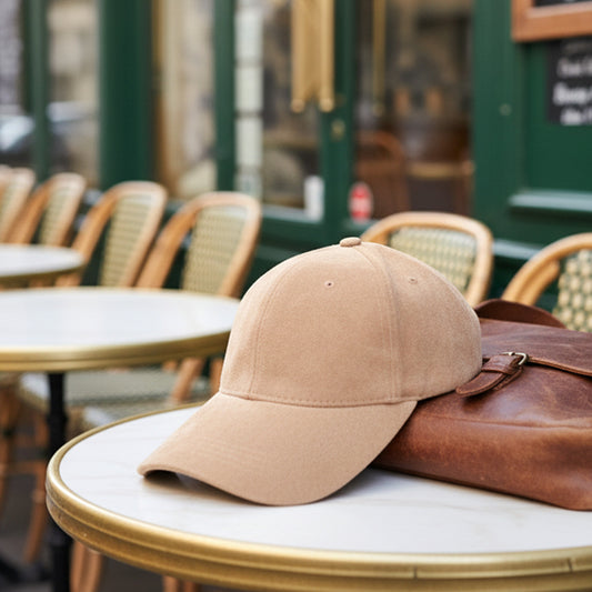 Casquette Skyline Effet Daim Beige