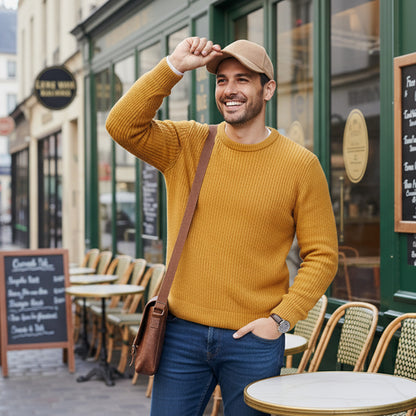 Casquette Skyline Effet Daim Beige