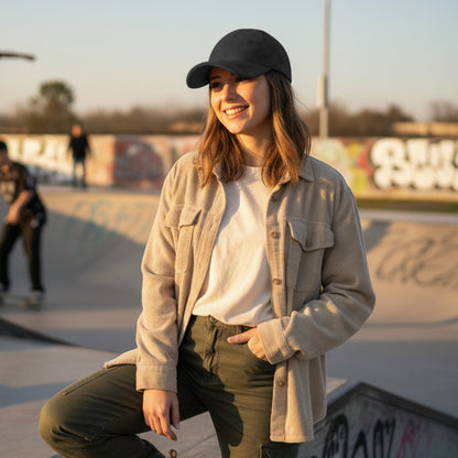 Casquette Skyline Effet Daim Noir
