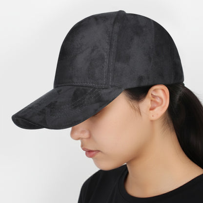 Casquette Femme Skyline Effet Daim Noir