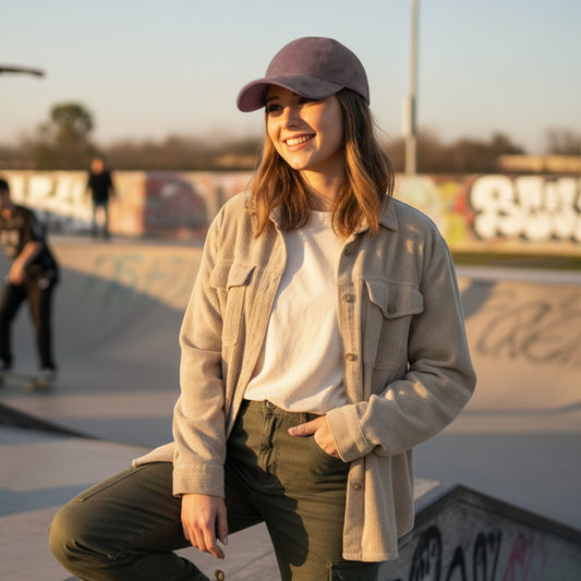 Casquette Skyline Effet Daim Taupe