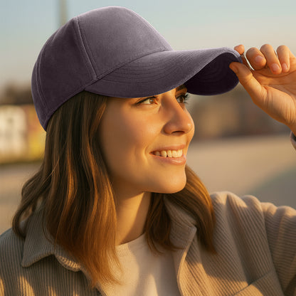 Casquette Skyline Effet Daim Taupe