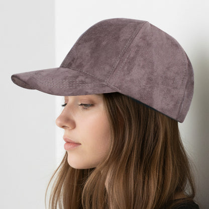 Casquette Femme Skyline Effet Daim Taupe