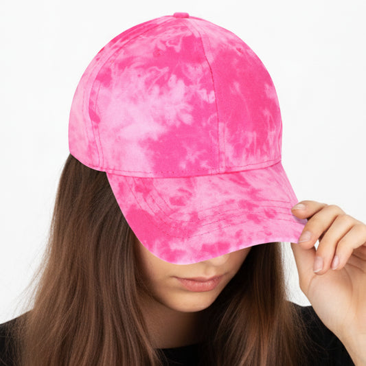 Casquette Femme Tie and Dye Fuchsia